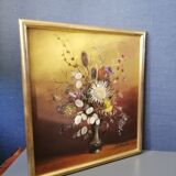 Tableau Andrée Cottray 1980, bouquet