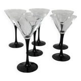 6 verres à martini Luminarc "domino"