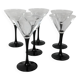 6 Luminarc “domino” martini glasses