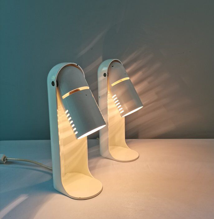 Pair of Italian lamps Flip Top by Richard Carruthers