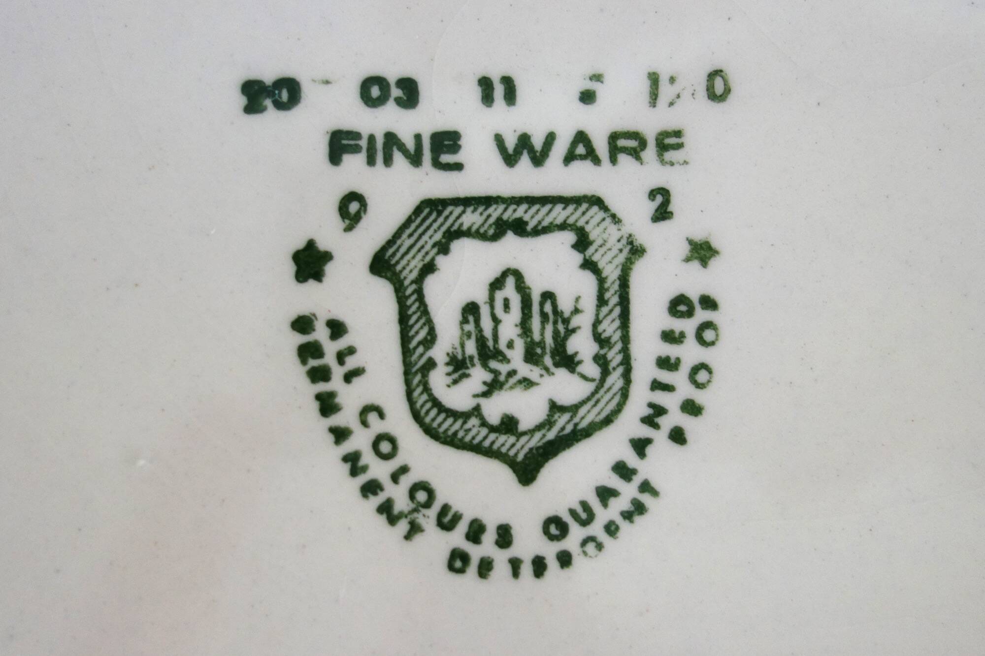 8 flat plates Fine Ware earthenware