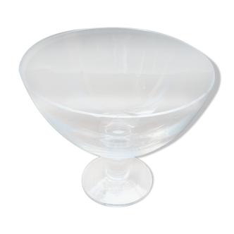 Transparent glass bowl