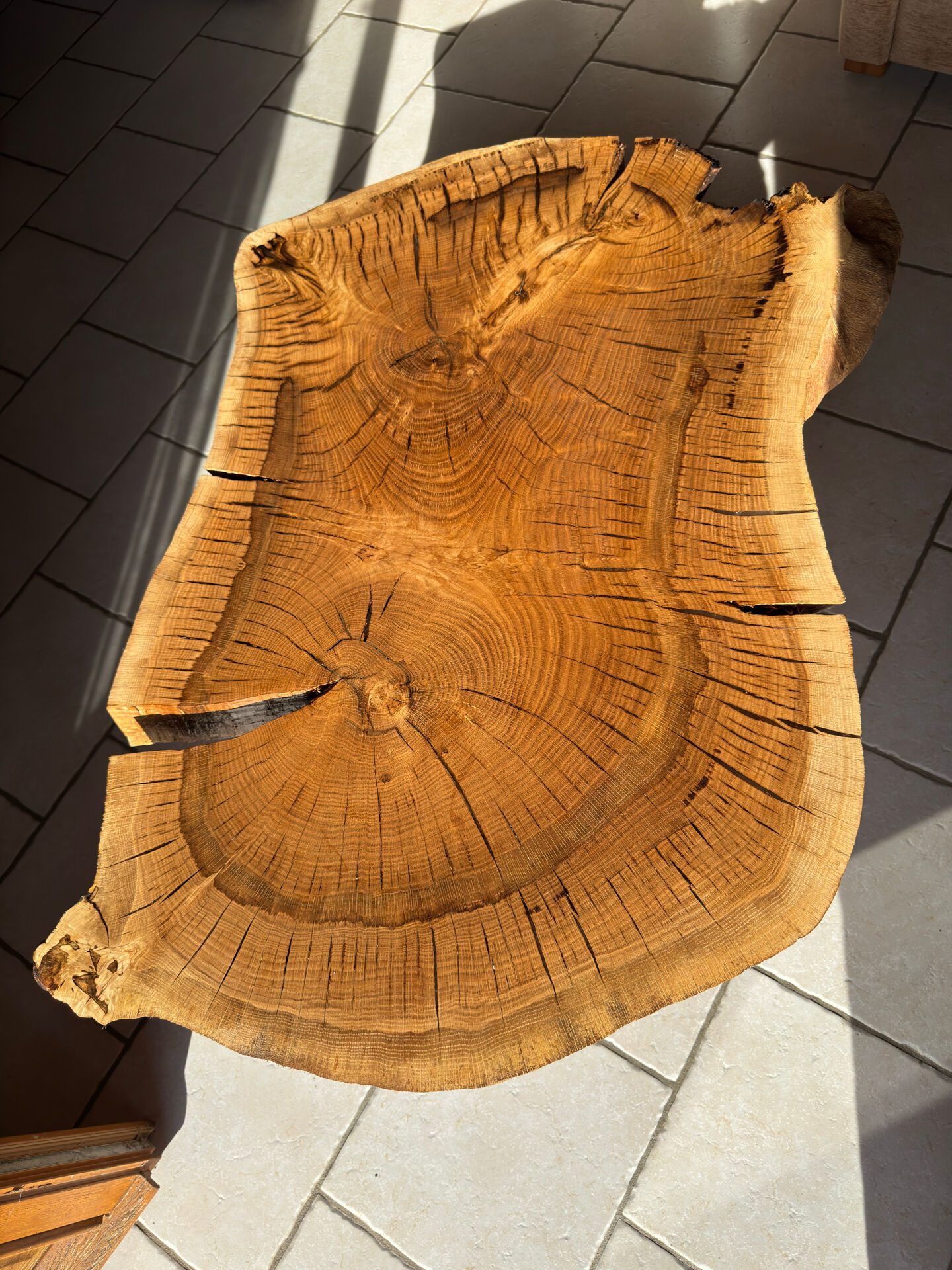 Table basse unique en chêne massif