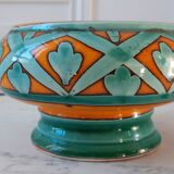 Pocket tray / pot in colored ceramic Saint-Clément signed 60s