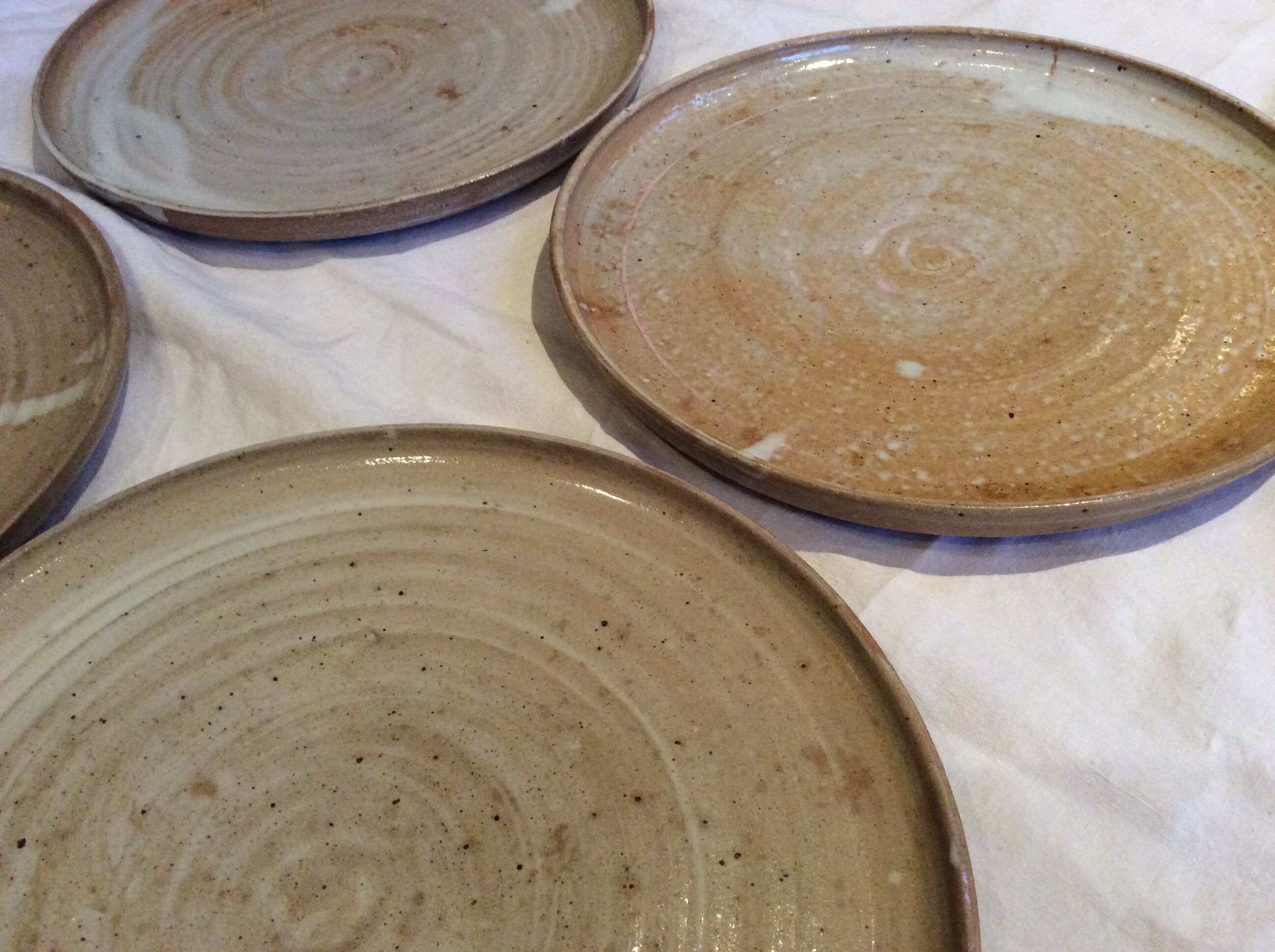 Vintage stoneware plates