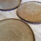 Assiettes en grès vintage