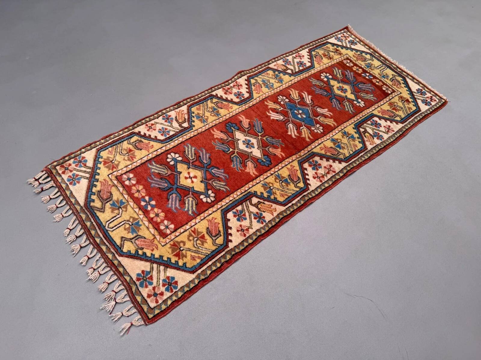 Vintage Turkish runner 81x190 cm Milas rug, 2575