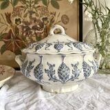 Sarreguemines Iron Earth Soup Tureen Pine Cones