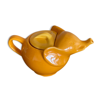 Théière éléphant orange