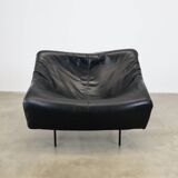 vintage Black leather Butterfly chair by G. van den Berg for Montis, 1980s