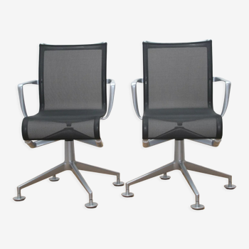 Paire de chaises de bureau Meetingframe Alias