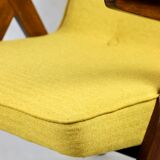Yellow tweed bunny armchair