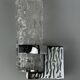1960s/70s Wall Lamp in Glass & Chrome, Brutalist German Design