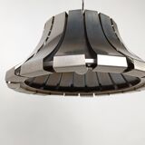 Mid-century steel suspension lamp by E. Martinelli for Martinelli Luce