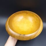 Wooden dish signed E - Circa 1960-1970