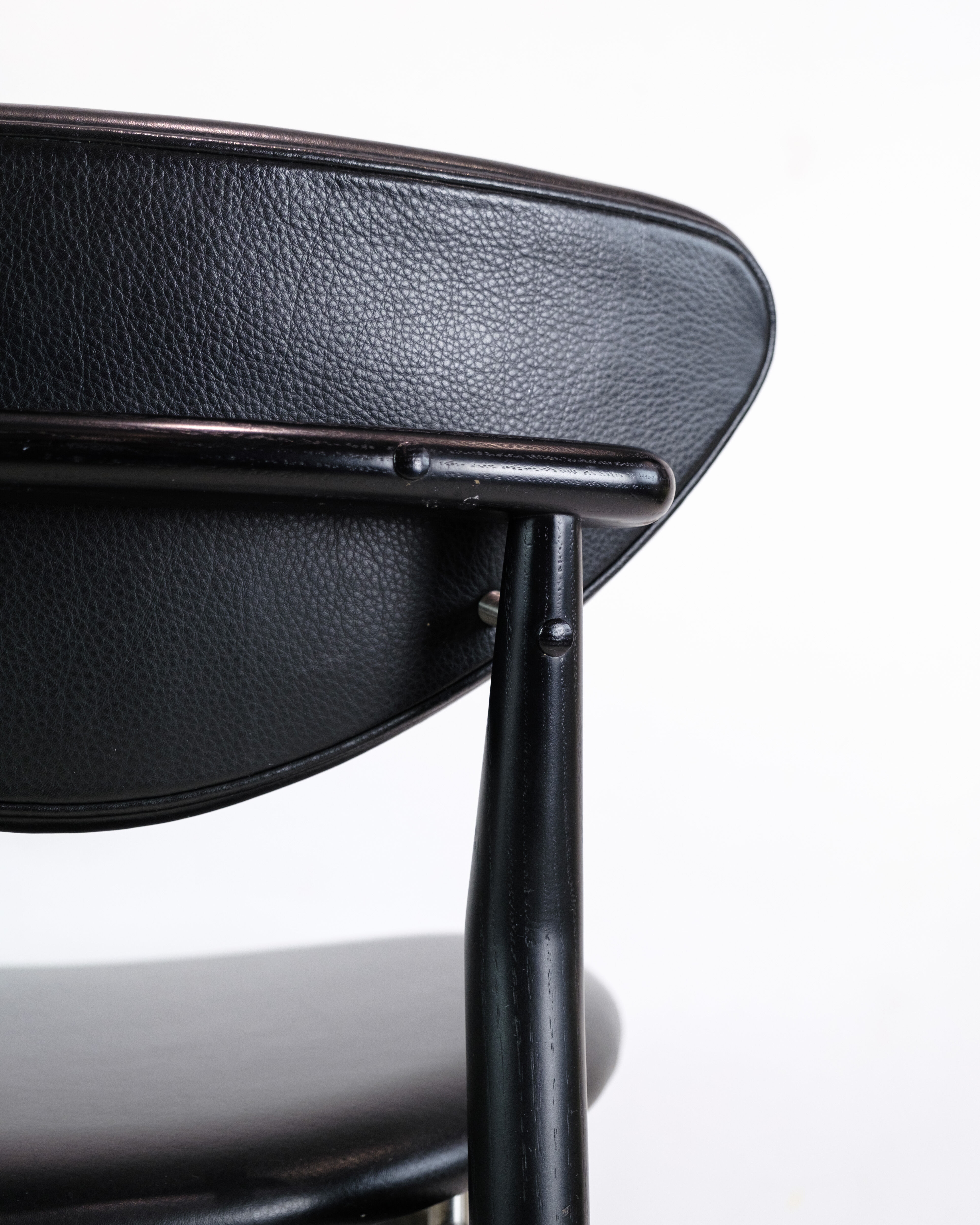 Chair, Finn Juhl, Black painted oak, House of Finn Juhl, model 108