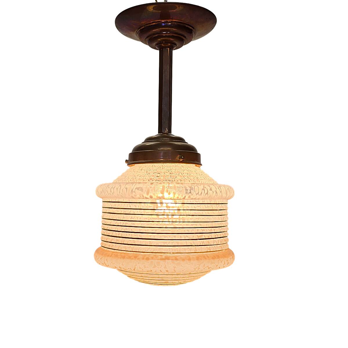 French Art Deco Pendant Lamp, 1930s