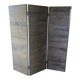 Industrial metal & solid wood screen - Unique designer piece
