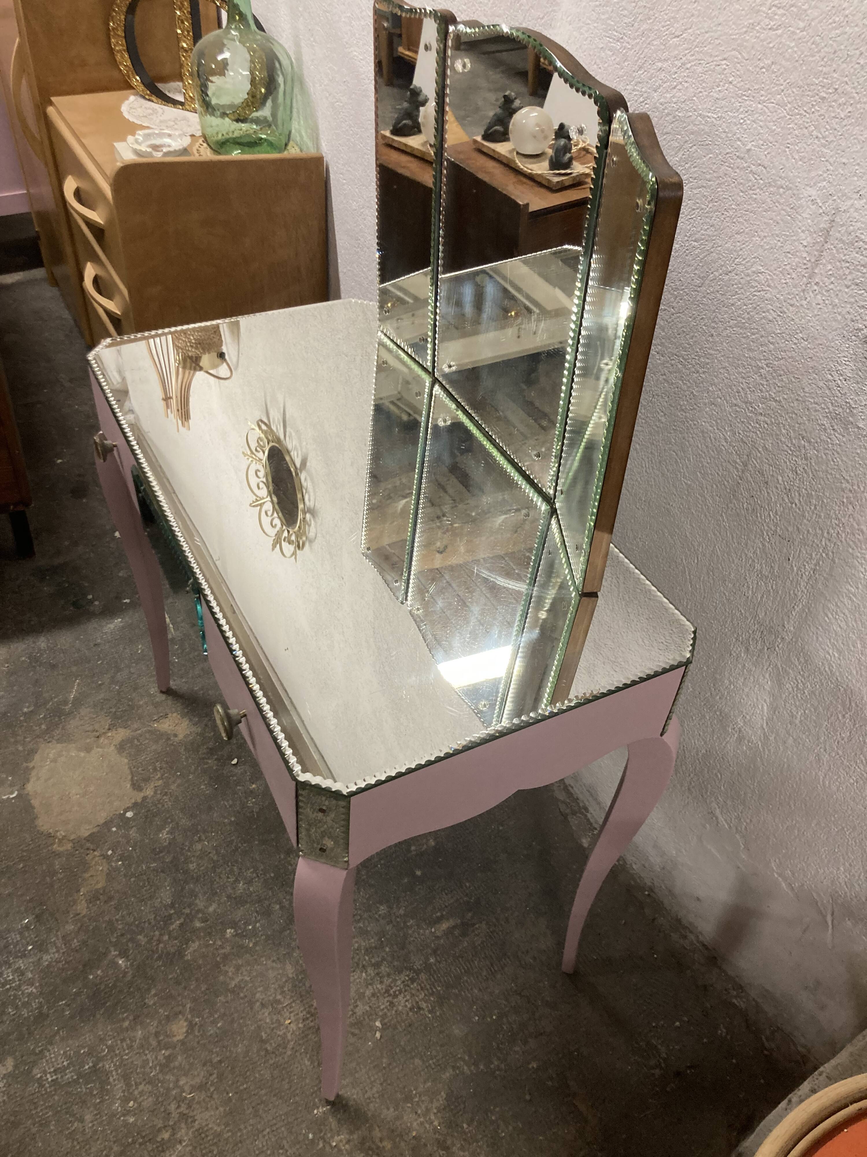 Venetian dressing table mirrors 1950 restored