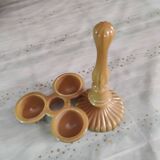 Serviteur de table sur pivot opaline de foire caramel