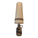 Lámpara cerámica Fat Lava con pantalla original, Scheurich Keramik, 60’s