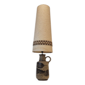 Lampe en céramique Fat Lava avec écran d'origine, Scheurich Keramik, années 60
