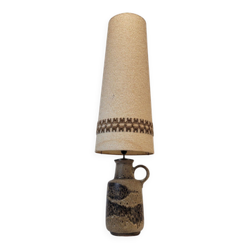 Lampe en céramique Fat Lava avec écran d'origine, Scheurich Keramik, années 60