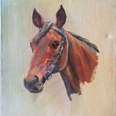 Ancient tableau HST "Horse's head" (20th century)