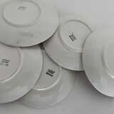 5 saucers Digoin, Basque