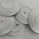 5 saucers Digoin, Basque