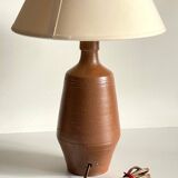 Vintage glazed stoneware lamp from Portugal.