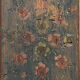 Antique Rustic Farmhouse Folk Art Painted Bridal Cabinet 1822