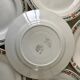 set of 6 flat plates Terre de Fer St Amand model "Molière" XXth
