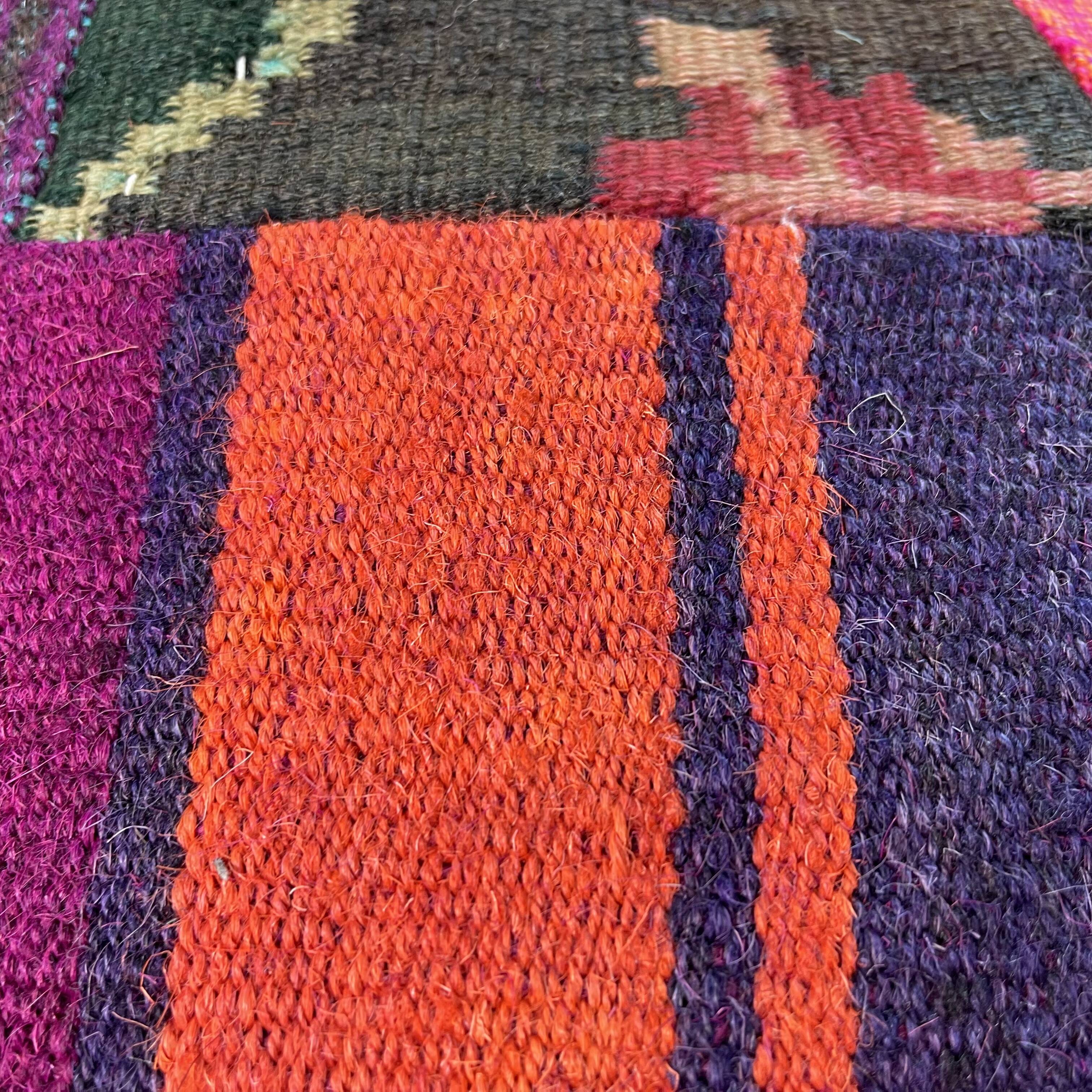 Vintage turkish kilim cushion cover 40 x 40 cm