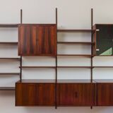Rosewood Modular Wall Unit by Kai Kristiansen for FM Møbler, 1960s