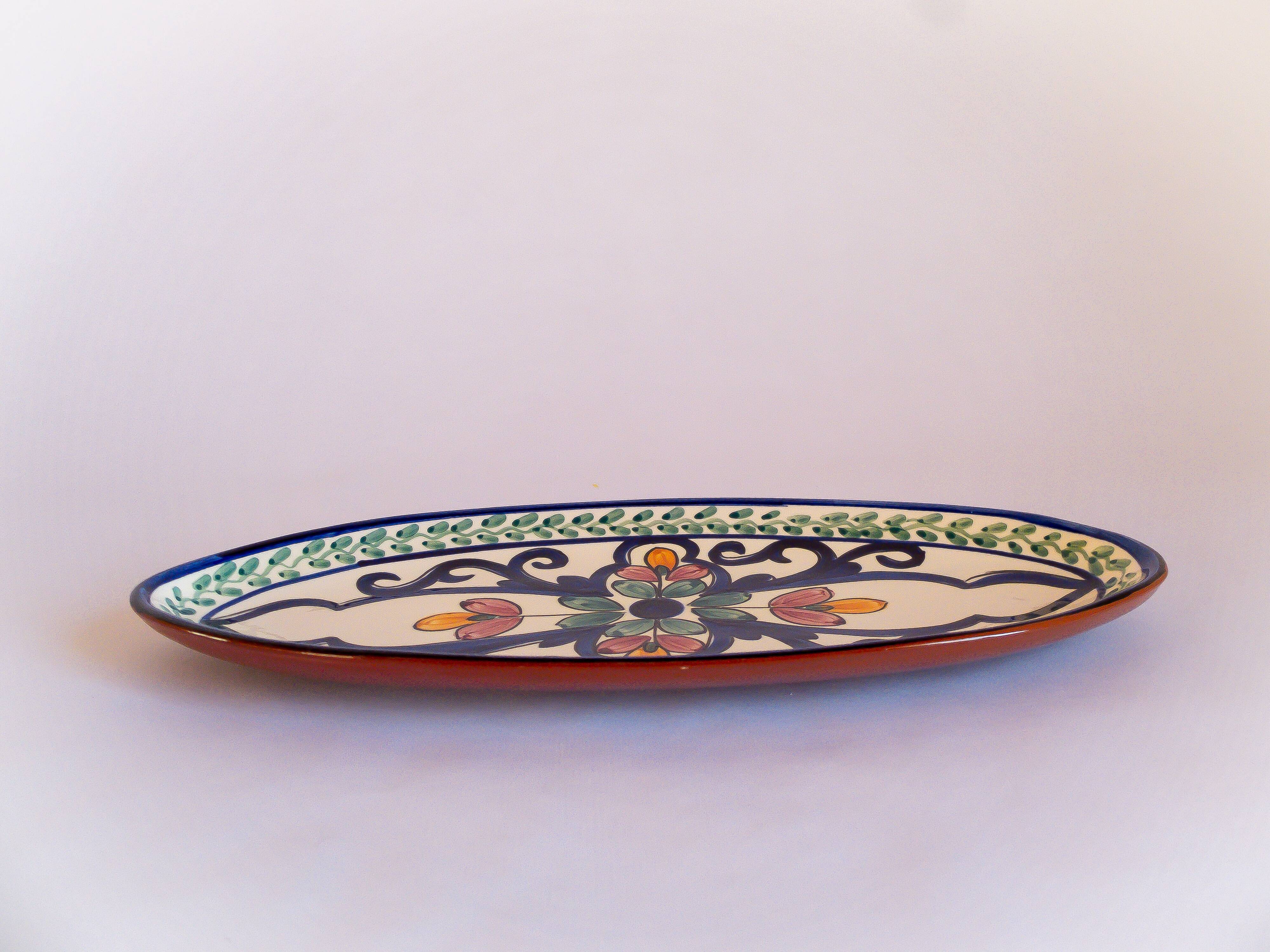 Plat de service ovale Azulejo