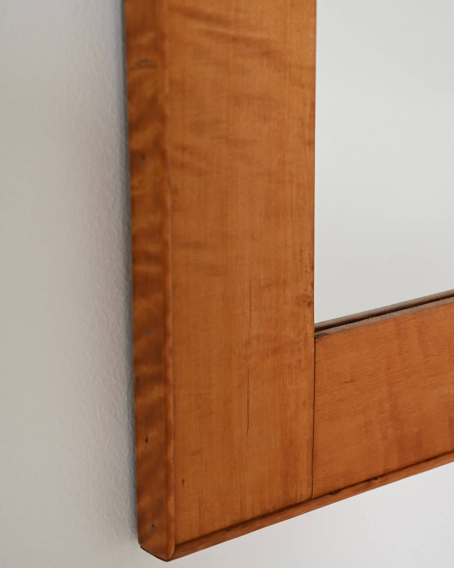 Scandinavian curly birch mirror, 1950s
