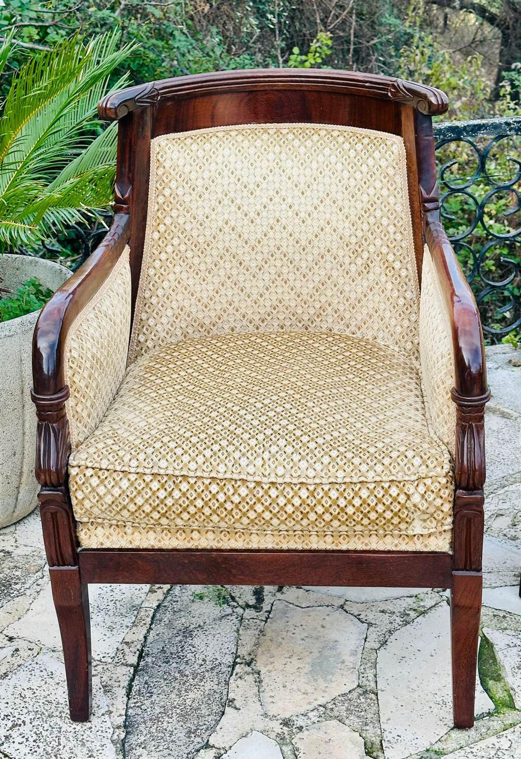 Mobilier de salon en Acajou Massif D’époque Empire