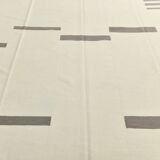 Kilim Gray Beige Ethnic Pattern Vintage Kilim Rug, 282x395Cm