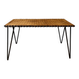 Table basse en rotin Raoul Guys