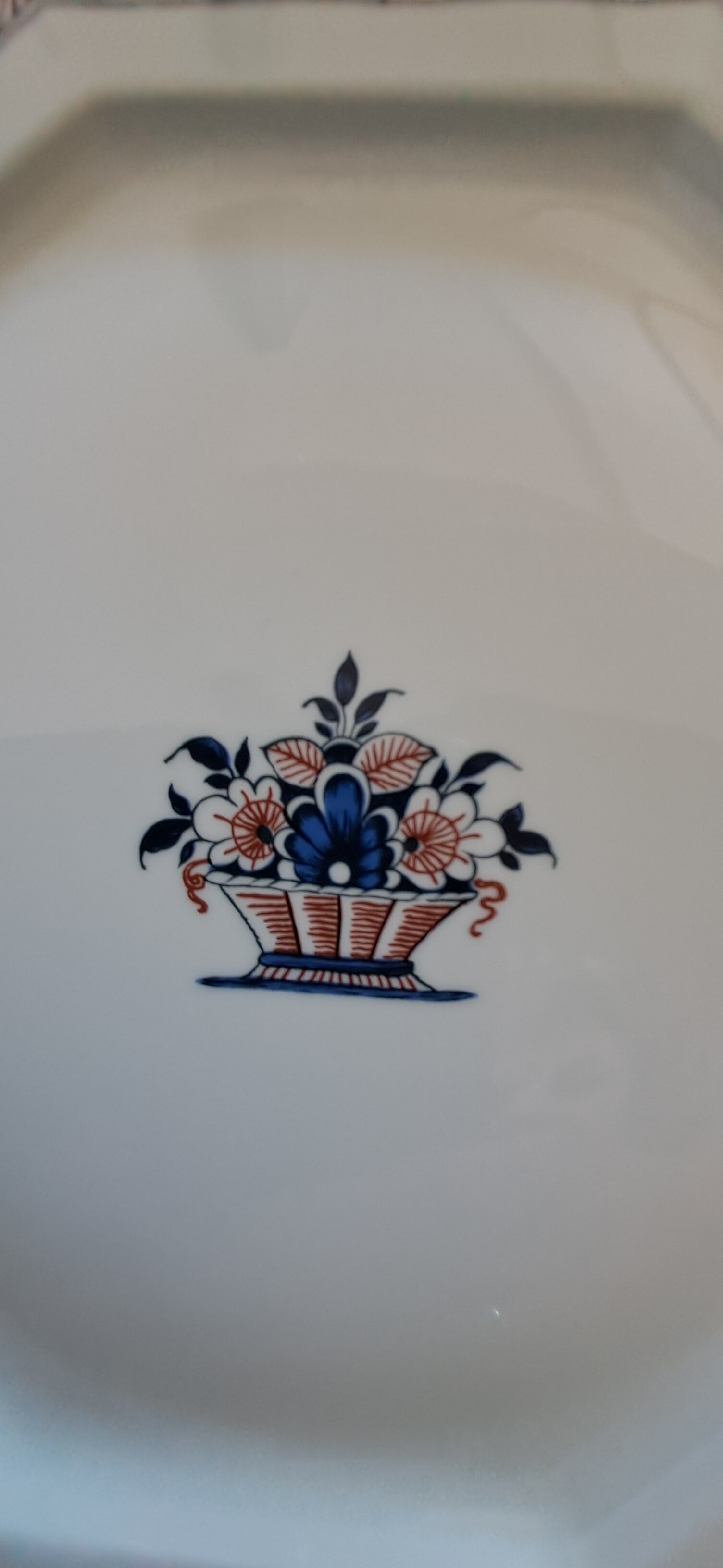 Octagonal plates, Coquet porcelain from Limoges.