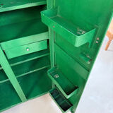 Armoire vintage en métal vert