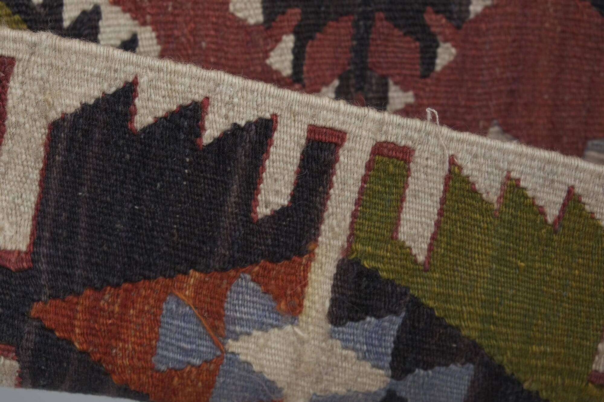 Vintage Turkish kilim, handwoven, 150x363 cm.