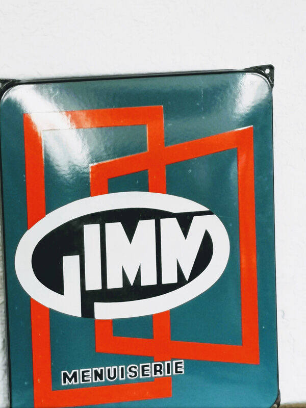 Old enamelplate "Menuiserie Gimm"