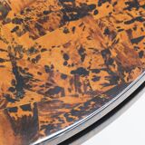 Table véritable écailles de tortue et laiton par Ottini Milano 1973