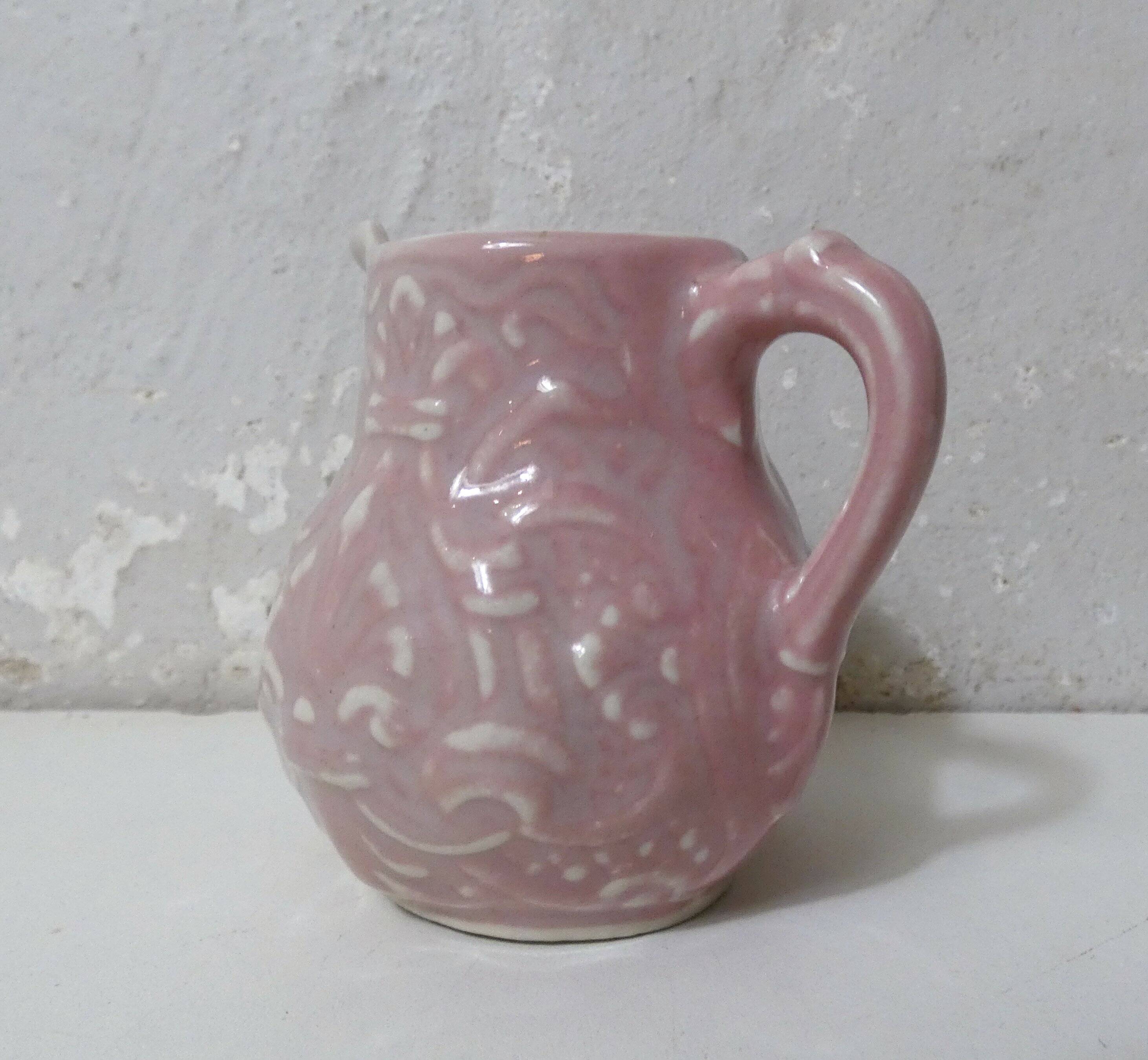 vintage Onnaing small pink jug cream milk pot