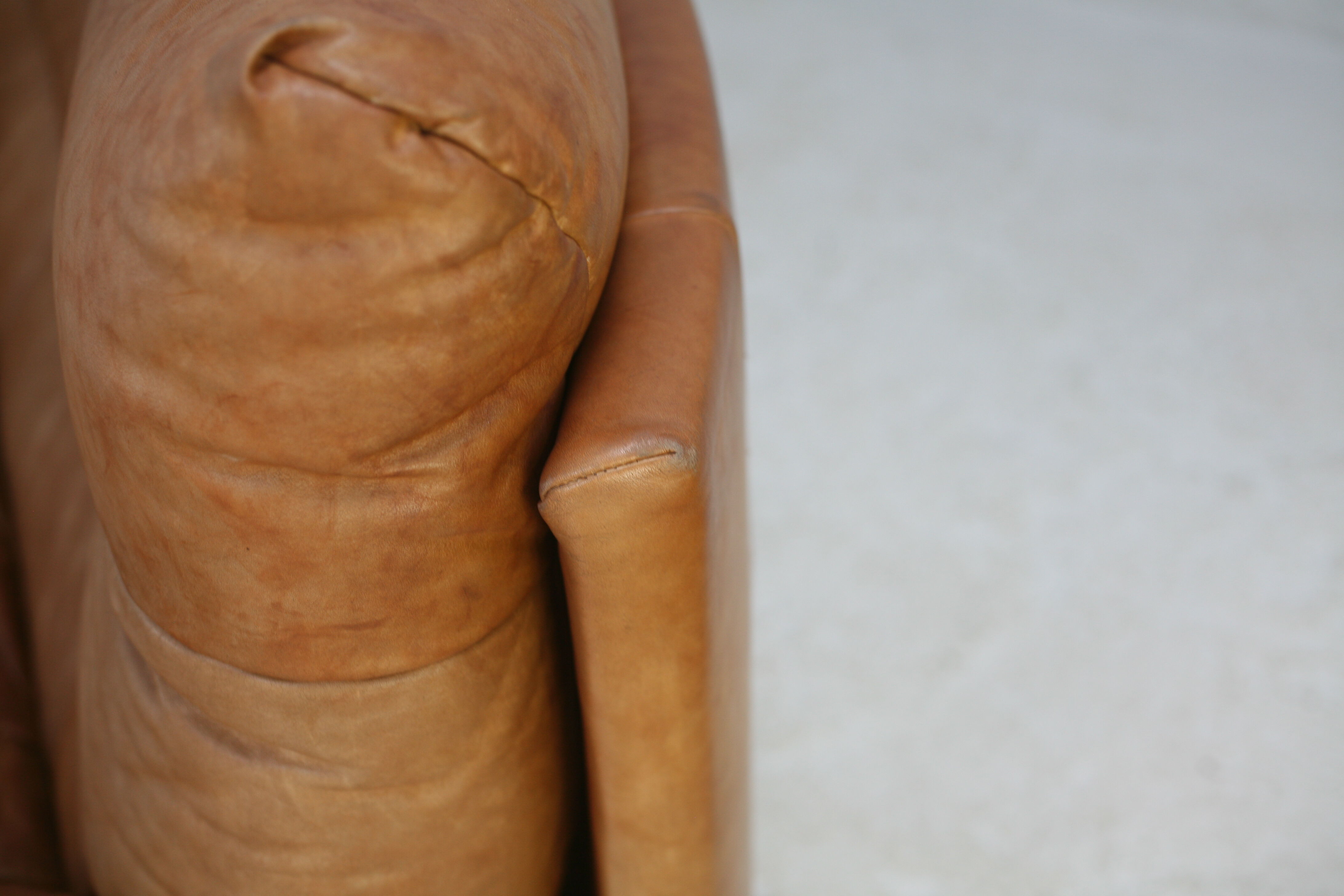 Sofa by Michel Ducaroy, leather, 1978. Model Dianthus. Edited by Ligne Roset.