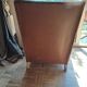 Fauteuil cuir art déco 1930 base bois