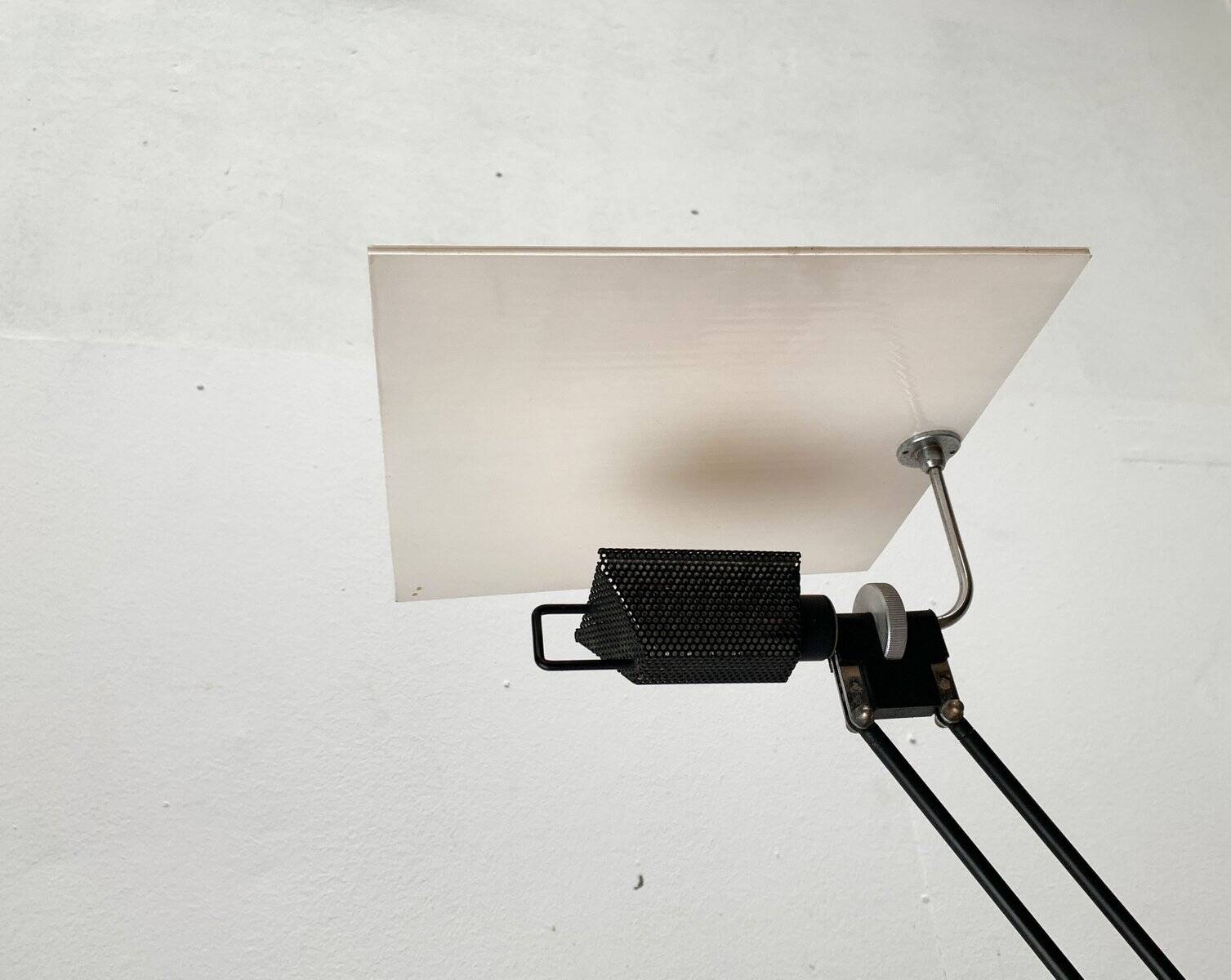 Postmodern table lamp W.O. by Sacha Ketoff for Aluminor, France, 1980s