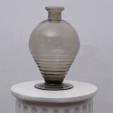 Smoked glass vase